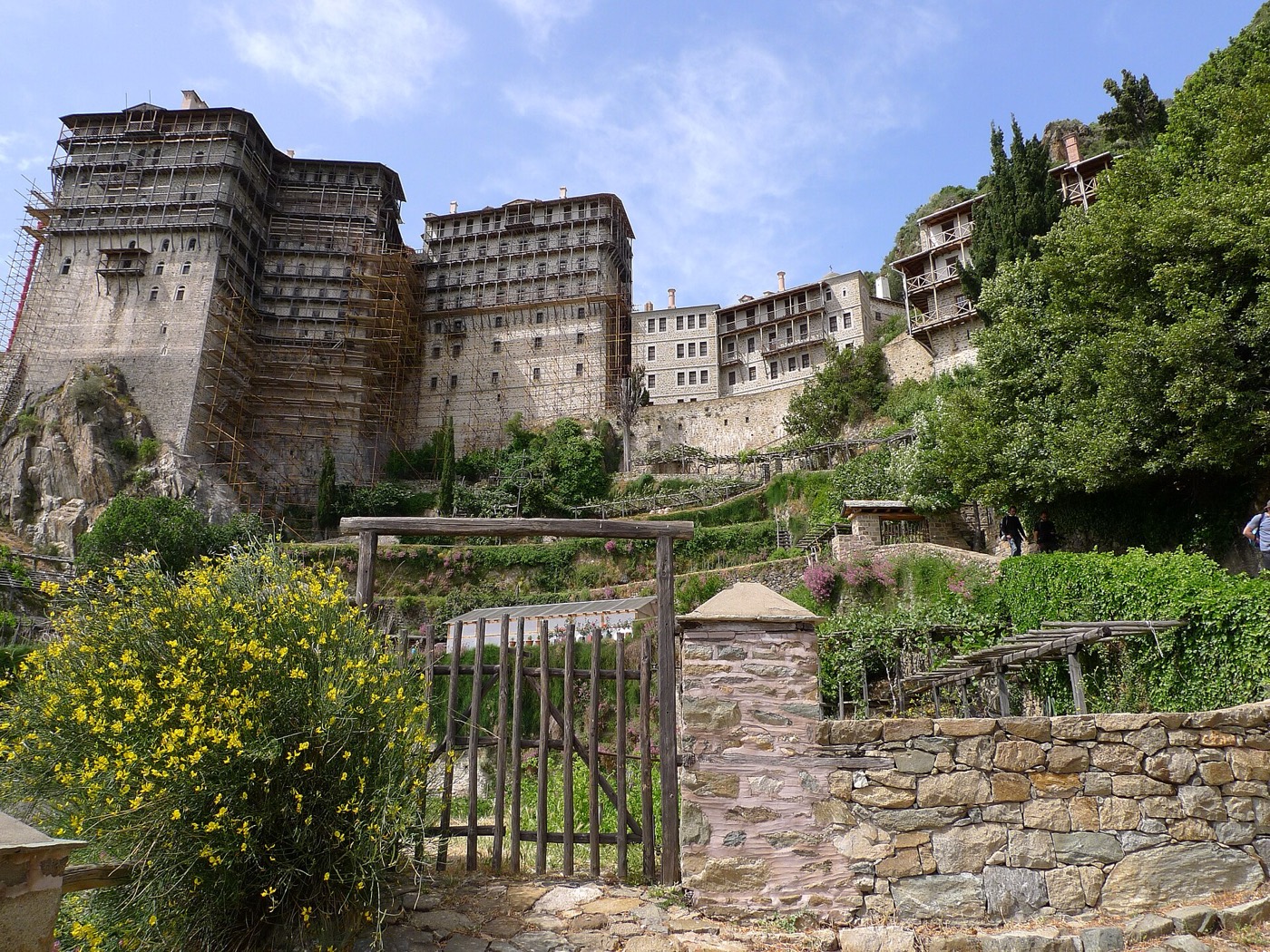 Kloster Simonopetra an den Klippen des Berges Athos